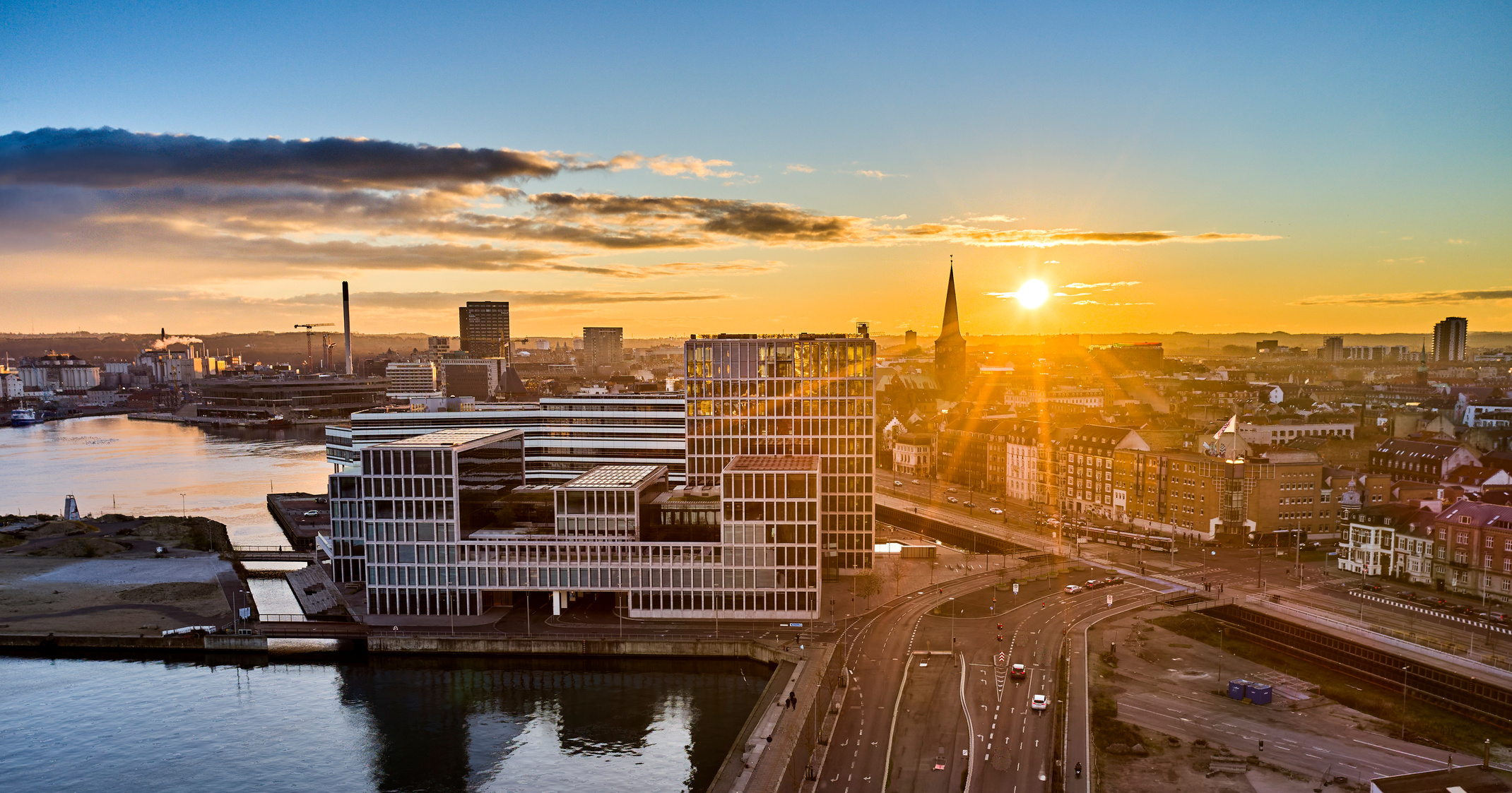 Aarhus industrial harbor